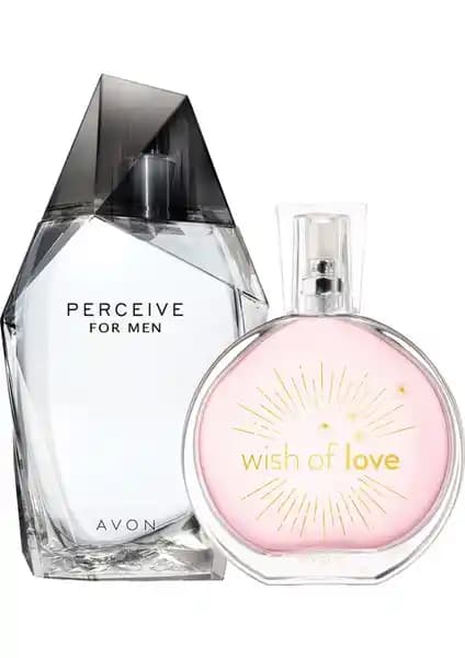 Avon Perceive Erkek ve Wish Of Love Kadın Parfüm Paketi Günlük Kullanım İçin Uygun