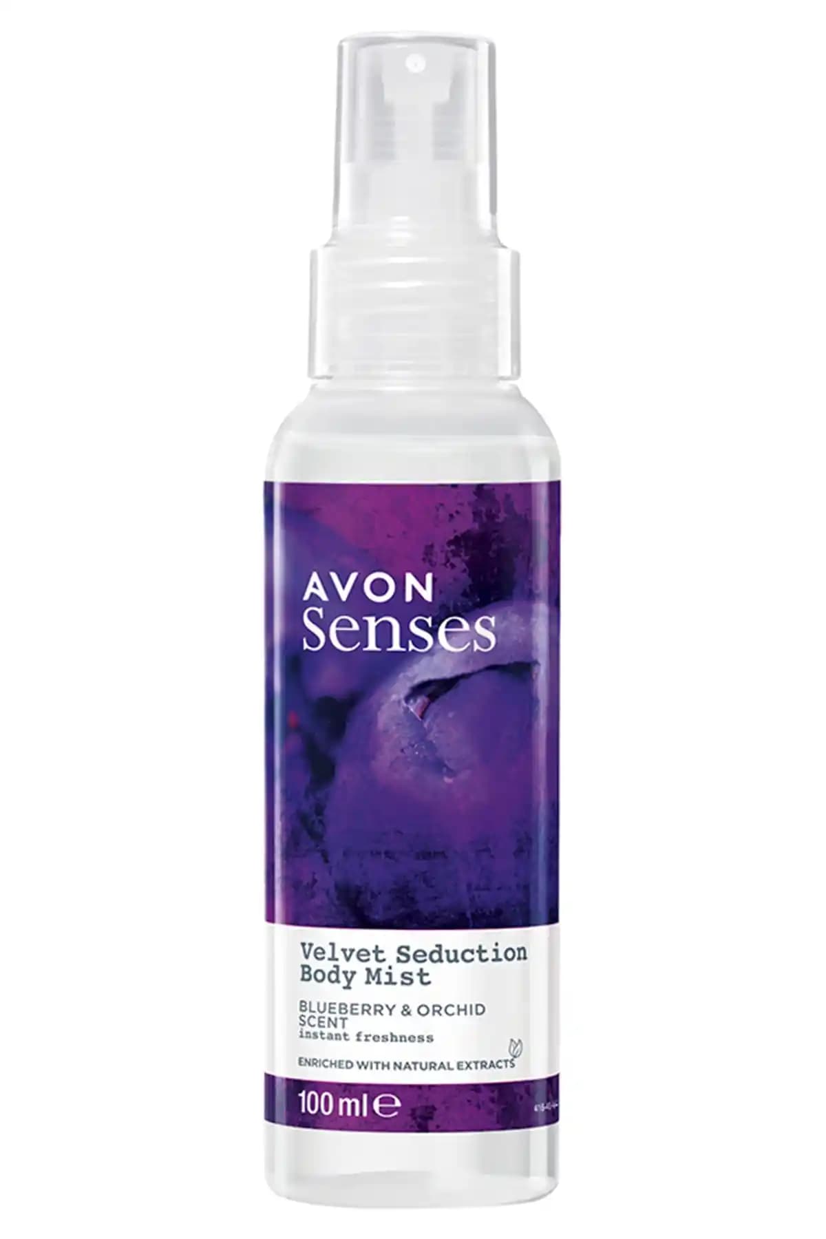 Avon Velvet Seduction Yaban Mersini ve Orkide Kokulu Hafif Vücut Spreyi 100 ml