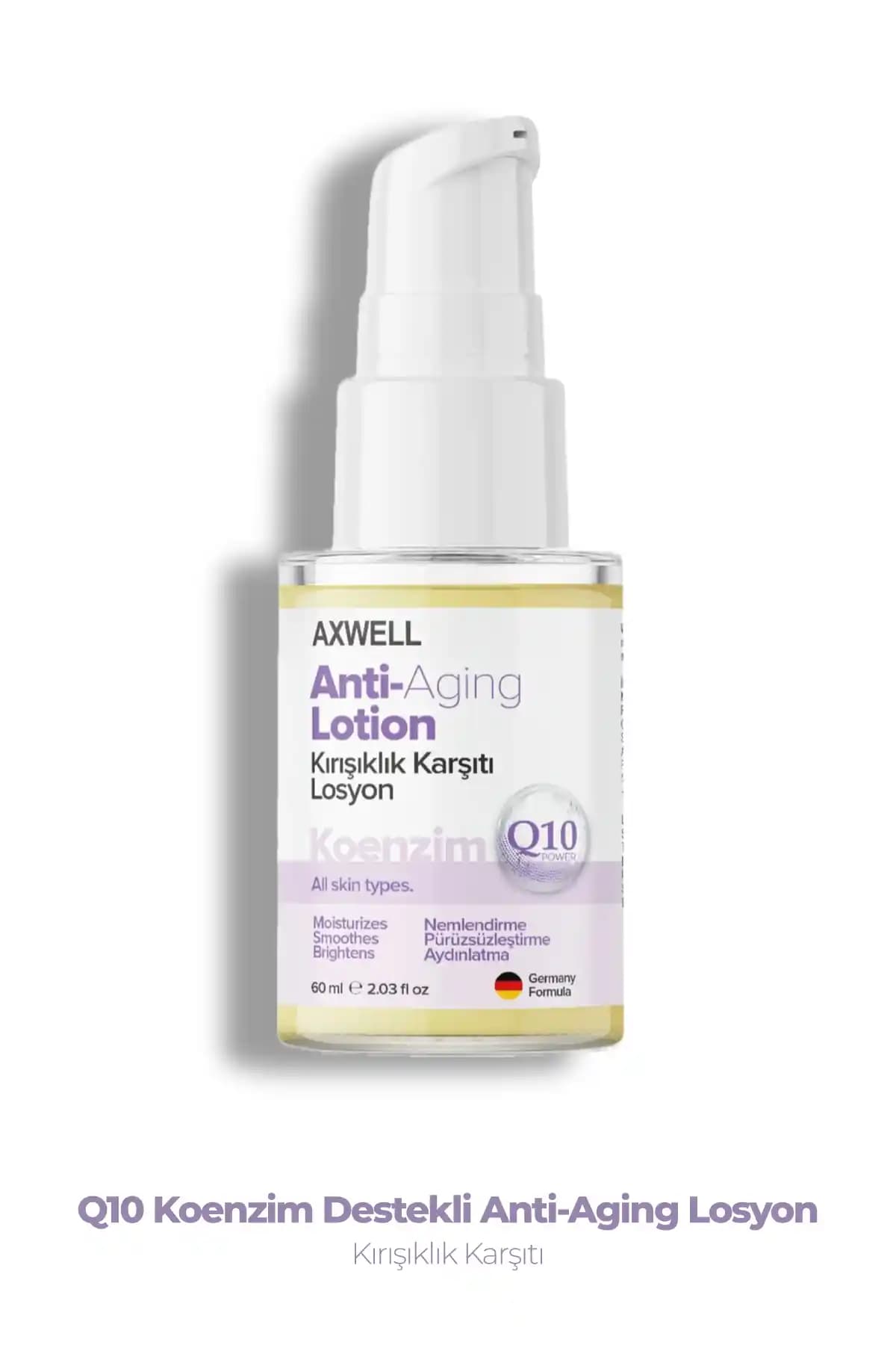AXWELL Q10 Koenzim Destekli Anti-Aging Losyonu: Cilt Yenileme ve Gençlik İçin Etkili Çözüm