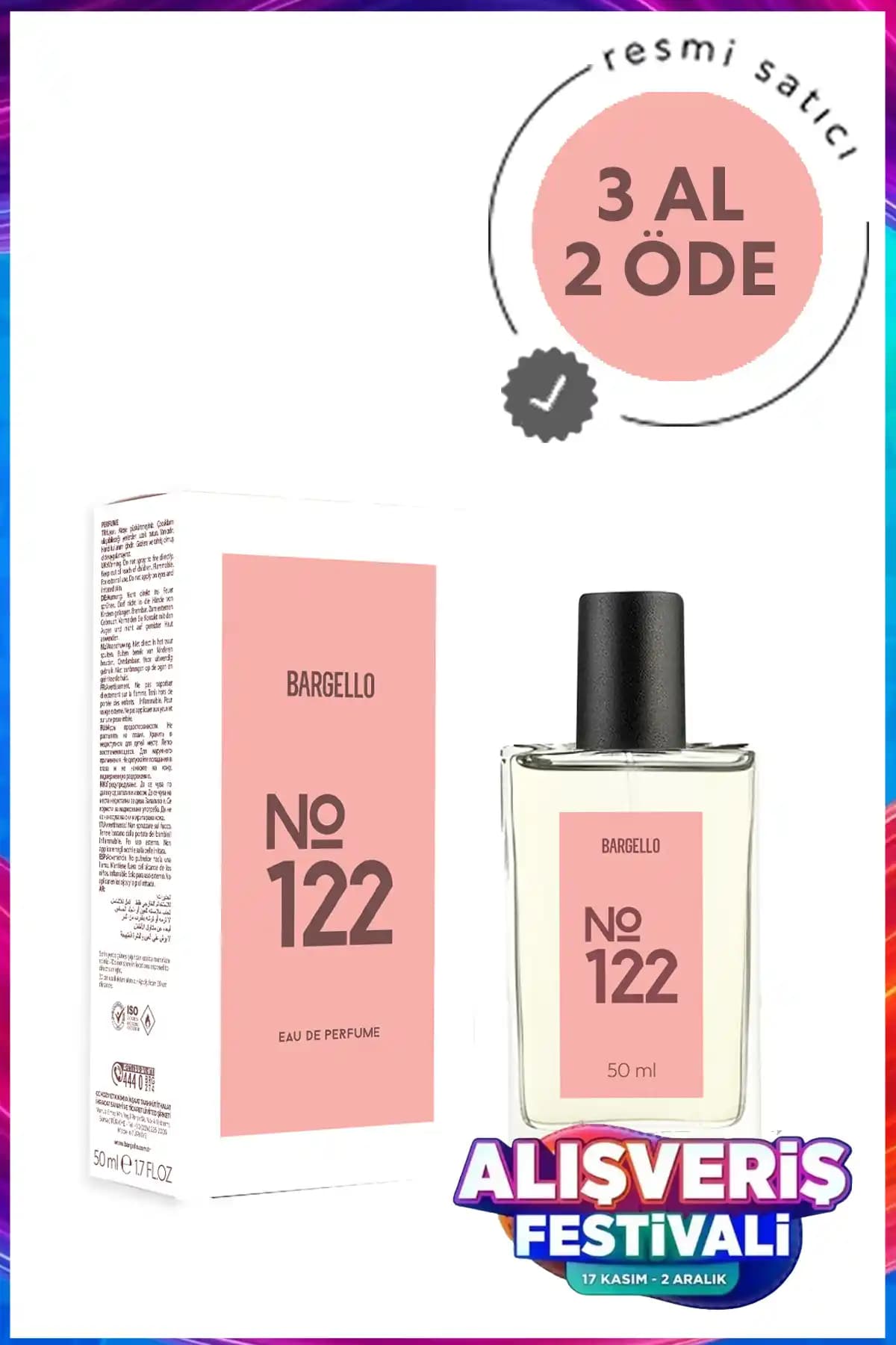 Bargello 122 Kadın Parfümü 50 ml Edp Orta Doğu, Kalıcı ve Şık Oryantal Koku