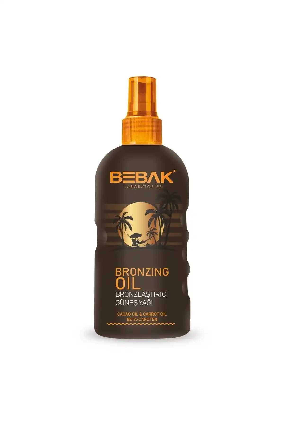 Bebak Bronzlaştırıcı Yağ 150 ml doğal bronzluk ve cilt bakımını destekleyen ürün