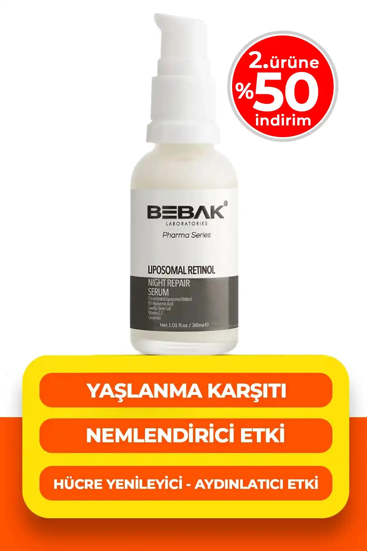 Bebak Pharma Liposomal Retinol Serumu: Yaşlanma Karşıtı Güçlü Cilt Bakım Çözümü