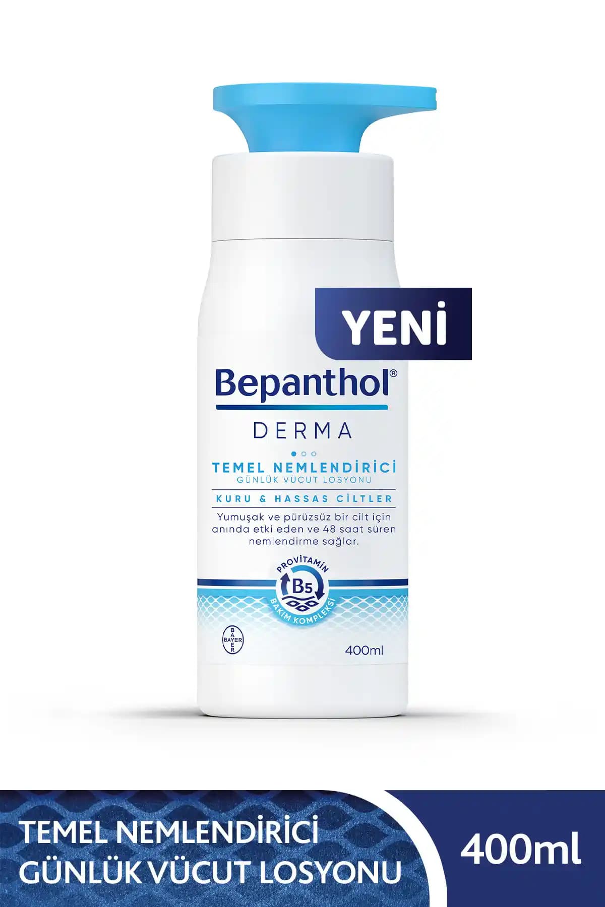 Bepanthol Derma Temel Nemlendirici Losyon 400 Ml: Hassas ve Kuru Ciltler İçin Güvenilir Bakım