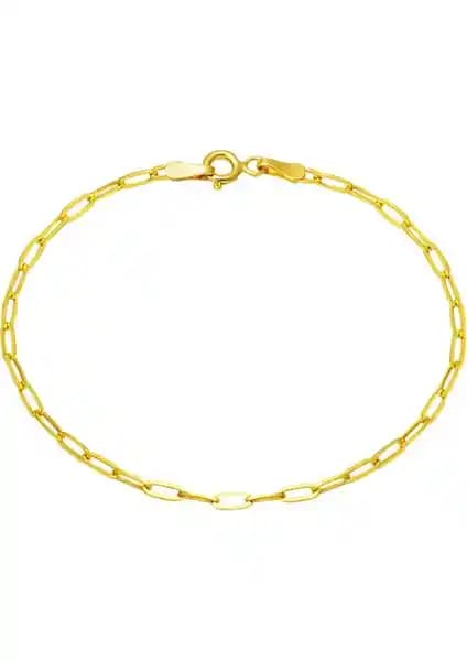 Bilezikçi Spor Ataç Altın Zincir Bileklik 14 Ayar Şık ve Dayanıklı Takı Seçeneği