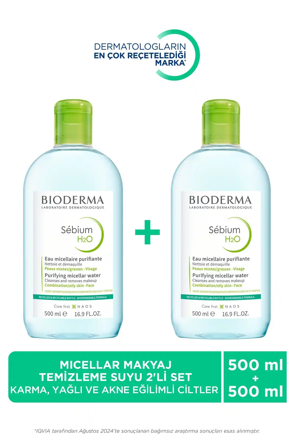 Bioderma Sebium H2O Micellar Su ile Karma ve Yağlı Ciltler İçin Etkili Temizlik Çözümü