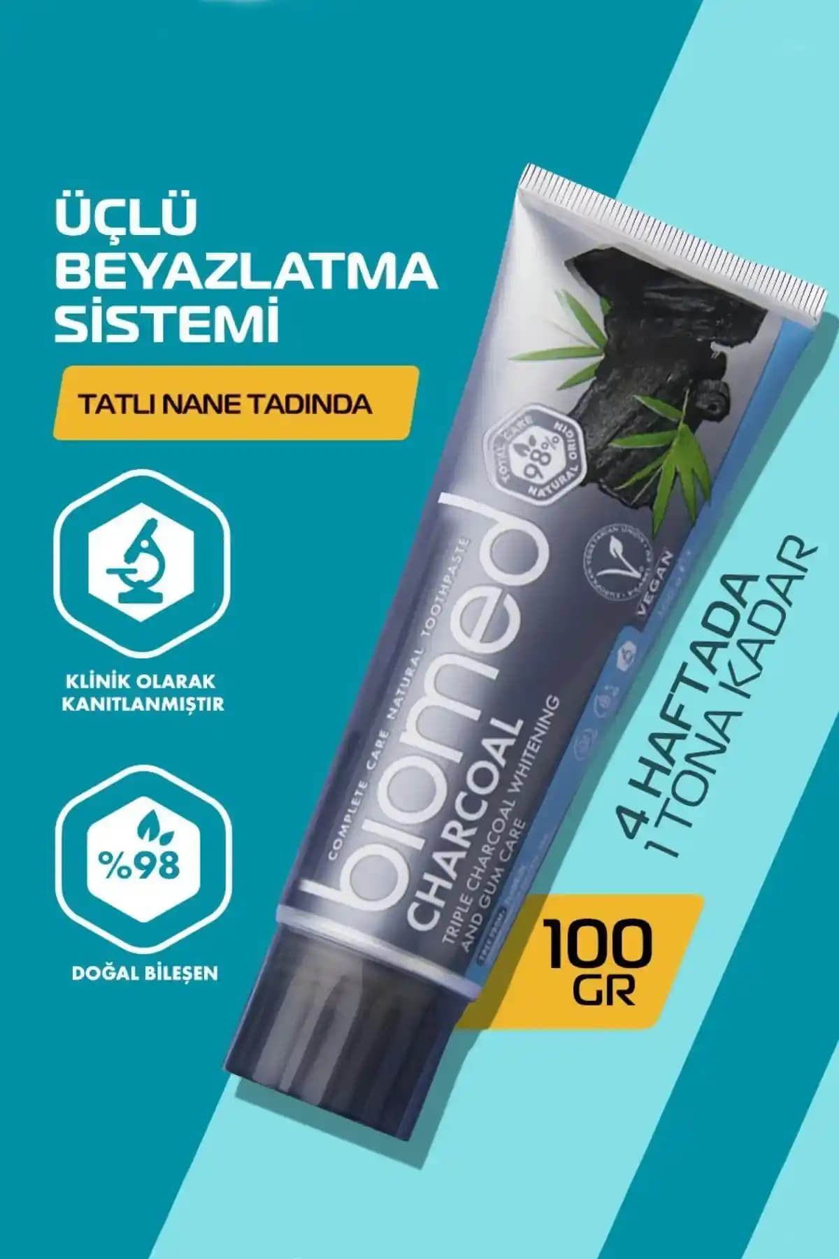 Biomed Charcoal Beyazlatıcı Kömür Diş Macunu: Doğal ve Etkili Temizlik Çözümü
