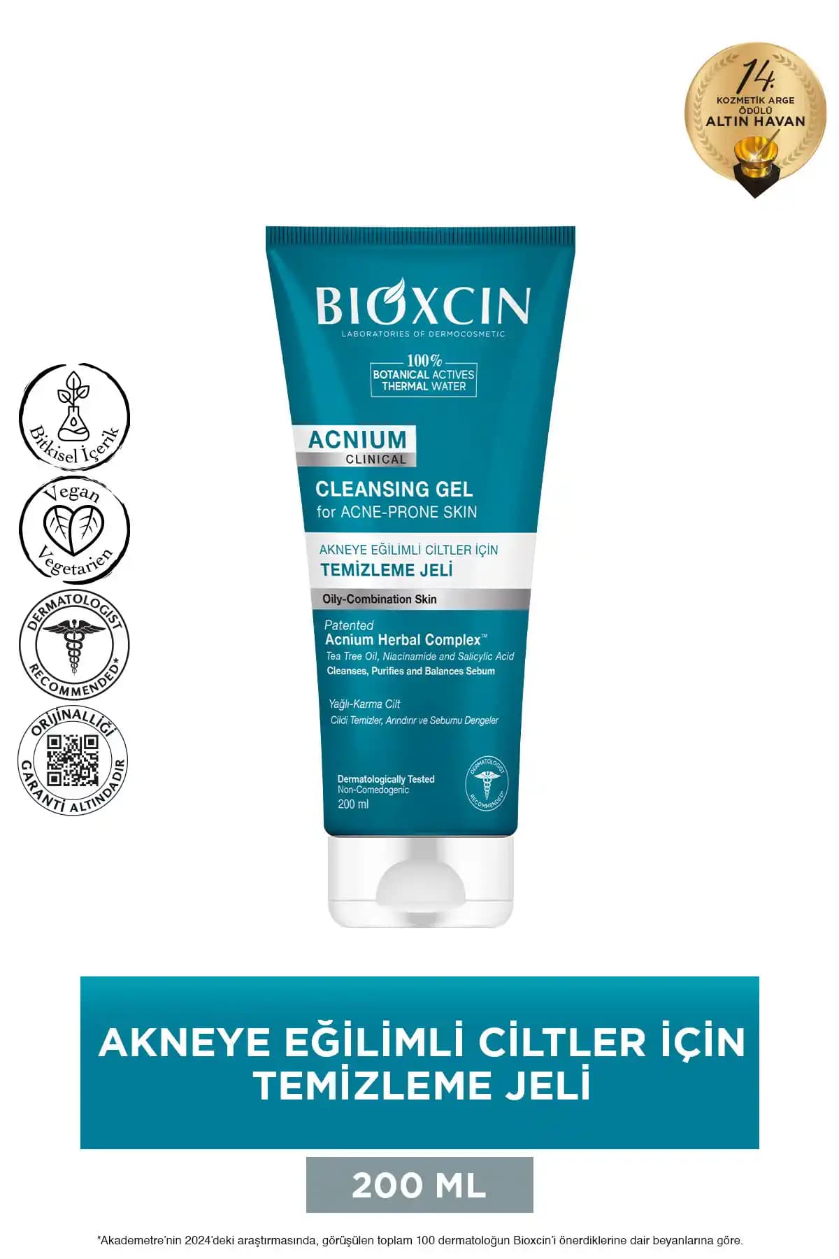 Bioxcin Acnium Sebum Dengeleyici Yüz Yıkama Jeli: Akne ve Yağlı Ciltler İçin Güçlü Temizlik Çözümü