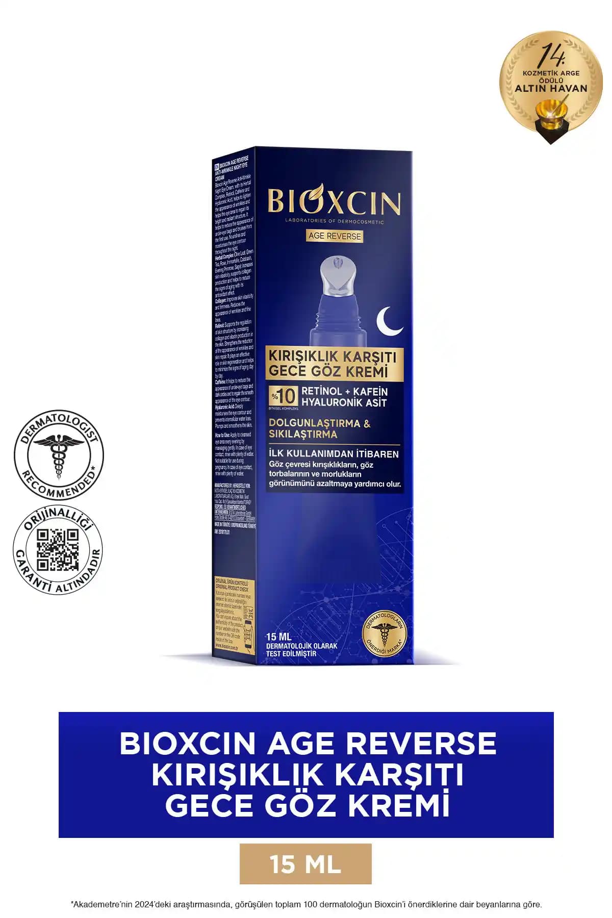 Bioxcin Age Reverse Kırışıklık Karşıtı Göz Kremi: Yaşlanma Belirtilerine Karşı Güçlü Çözüm
