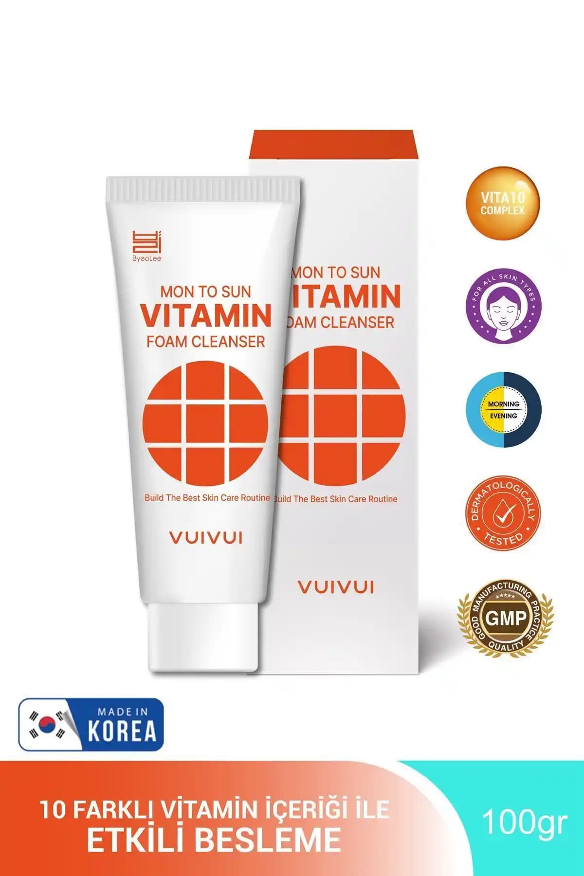 Byeolee Vitamin10 Foam Cleanser: Hassas ve Yorgun Ciltler İçin Yenileyici Temizlik Ürünü