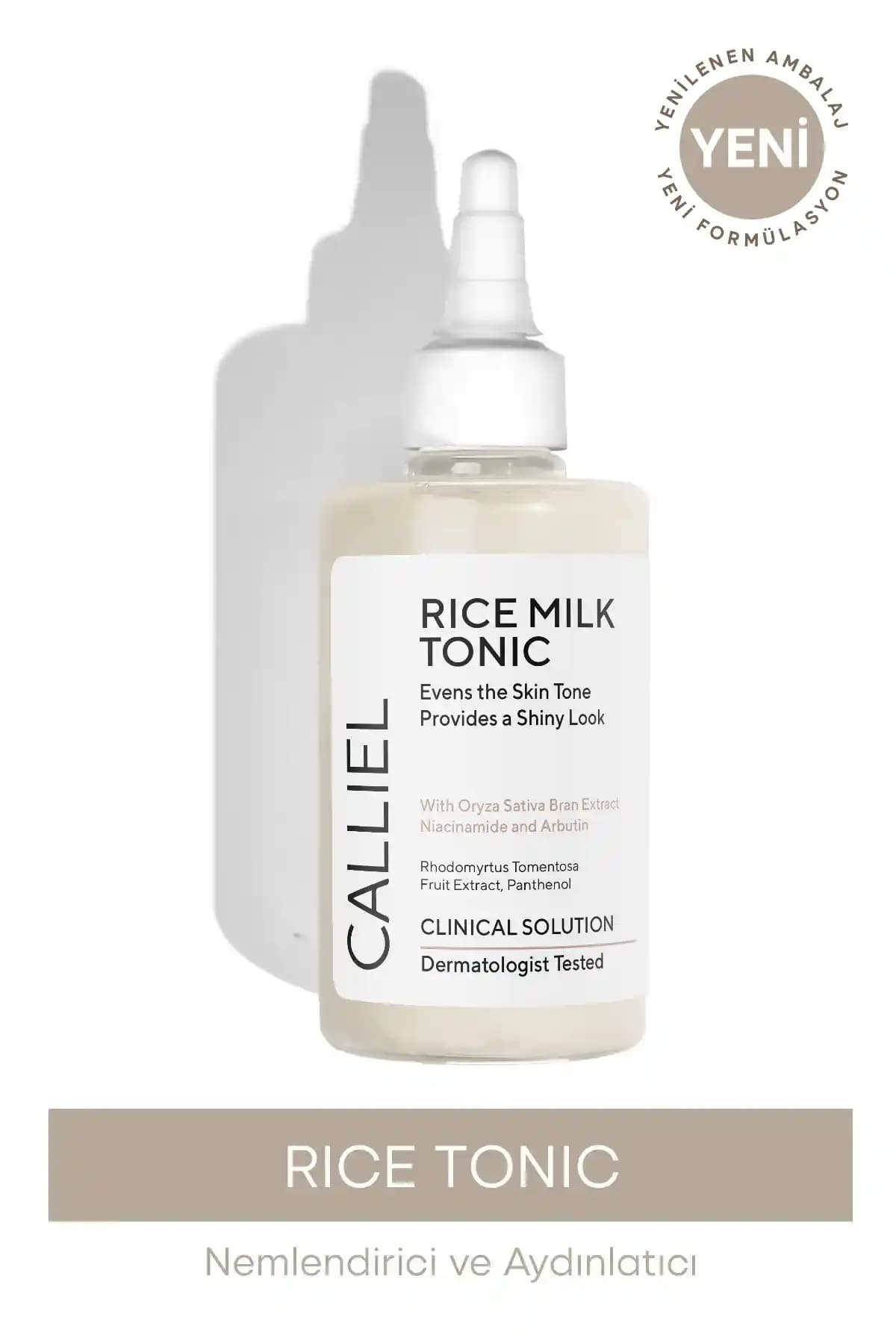 Calliel Rice Tonik: Leke Karşıtı ve Cilt Tonu Eşitleyici Vegan Tonik Ürünü