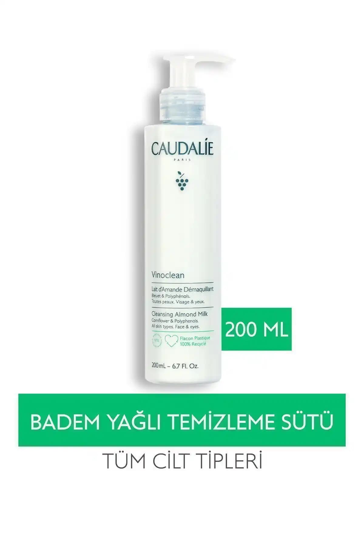 Caudalie Vinoclean Badem Yağlı Temizleme Sütü: Hassas Ciltler İçin Doğal ve Güvenilir Temizlik Çözümü