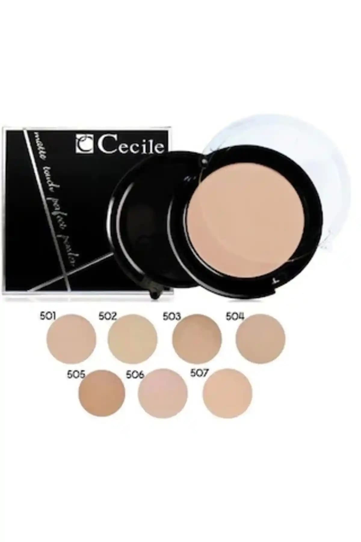 Cecile Islak ve Kuru Kullanımlı Mat Pudra 502: Çok Yönlü ve Kalıcı Makyaj İçin Uygun