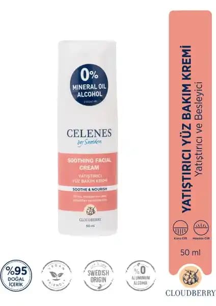 Celenes By Sweden Cloudberry Yüz Kremi: Kuru ve Hassas Ciltler İçin Doğal Nemlendirici Çözüm
