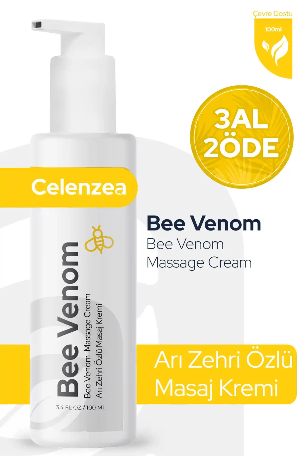 Celenzea Arı Zehri Özlü Rahatlatıcı Masaj Kremi: Doğal İçeriklerle Kas ve Eklem Ağrılarına Çözüm