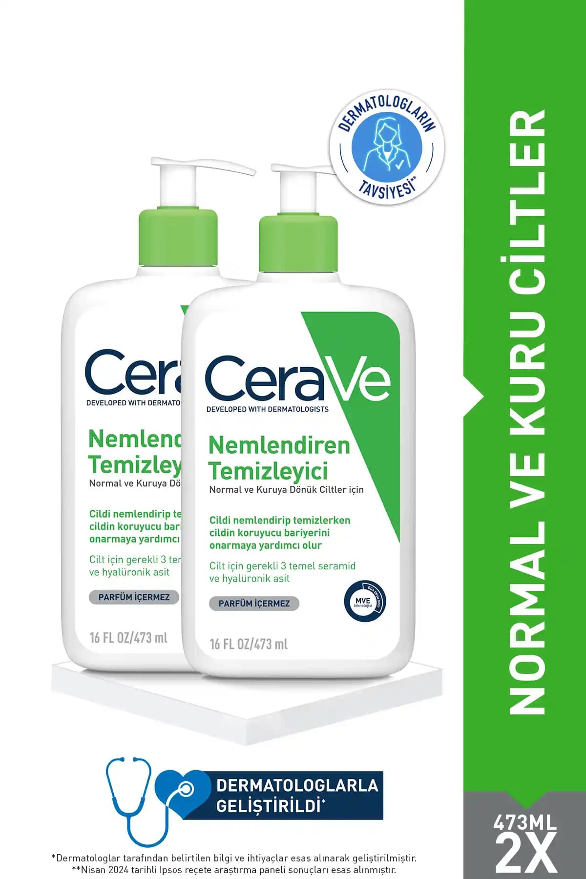 CeraVe Nemlendiren Temizleyici Kuru ve Hassas Ciltler İçin Güvenilir Çözüm