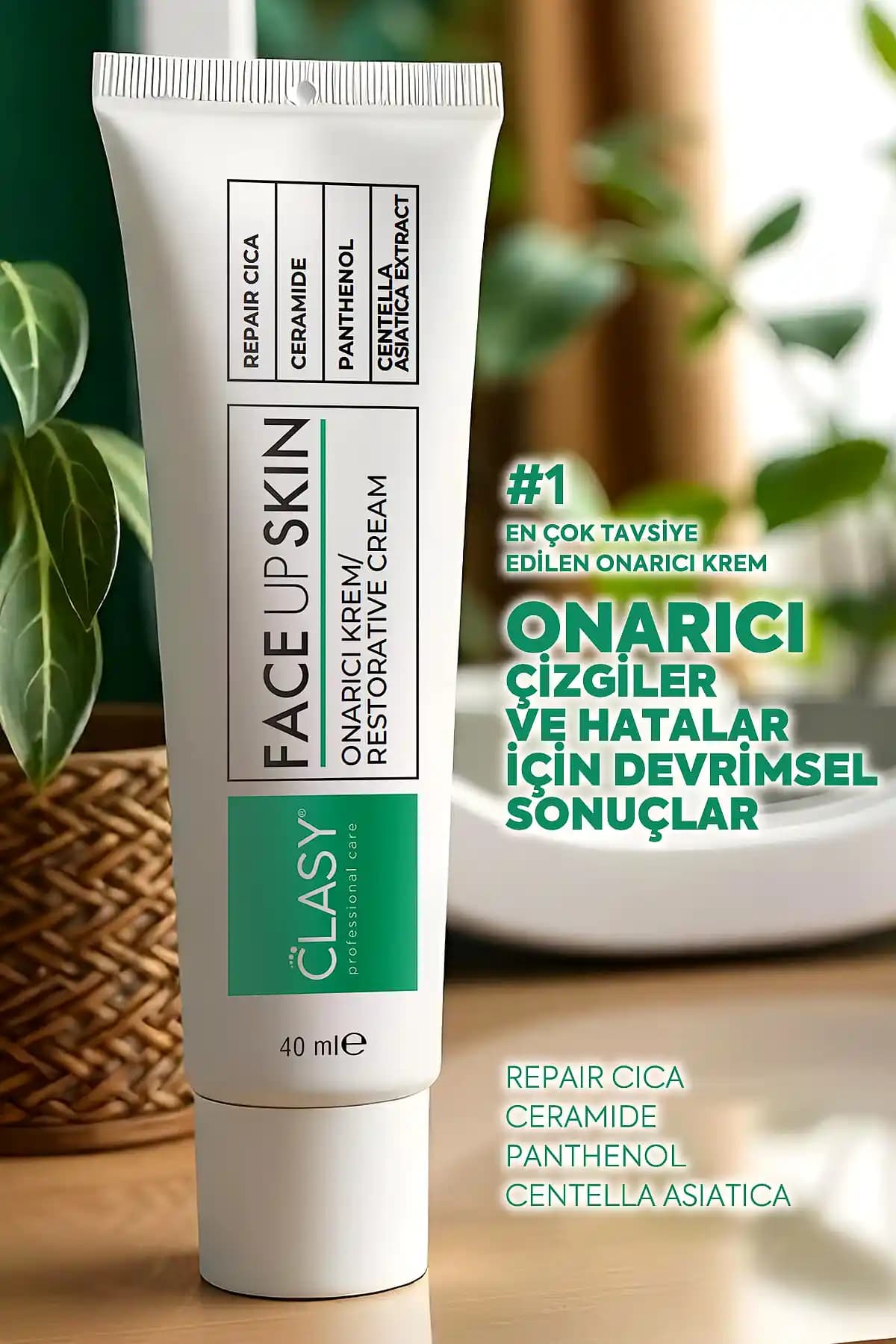 Clasy Care Face Up Skin: Vegan ve Doğal İçeriklerle Güçlendirilmiş Cilt Bakım Kremi