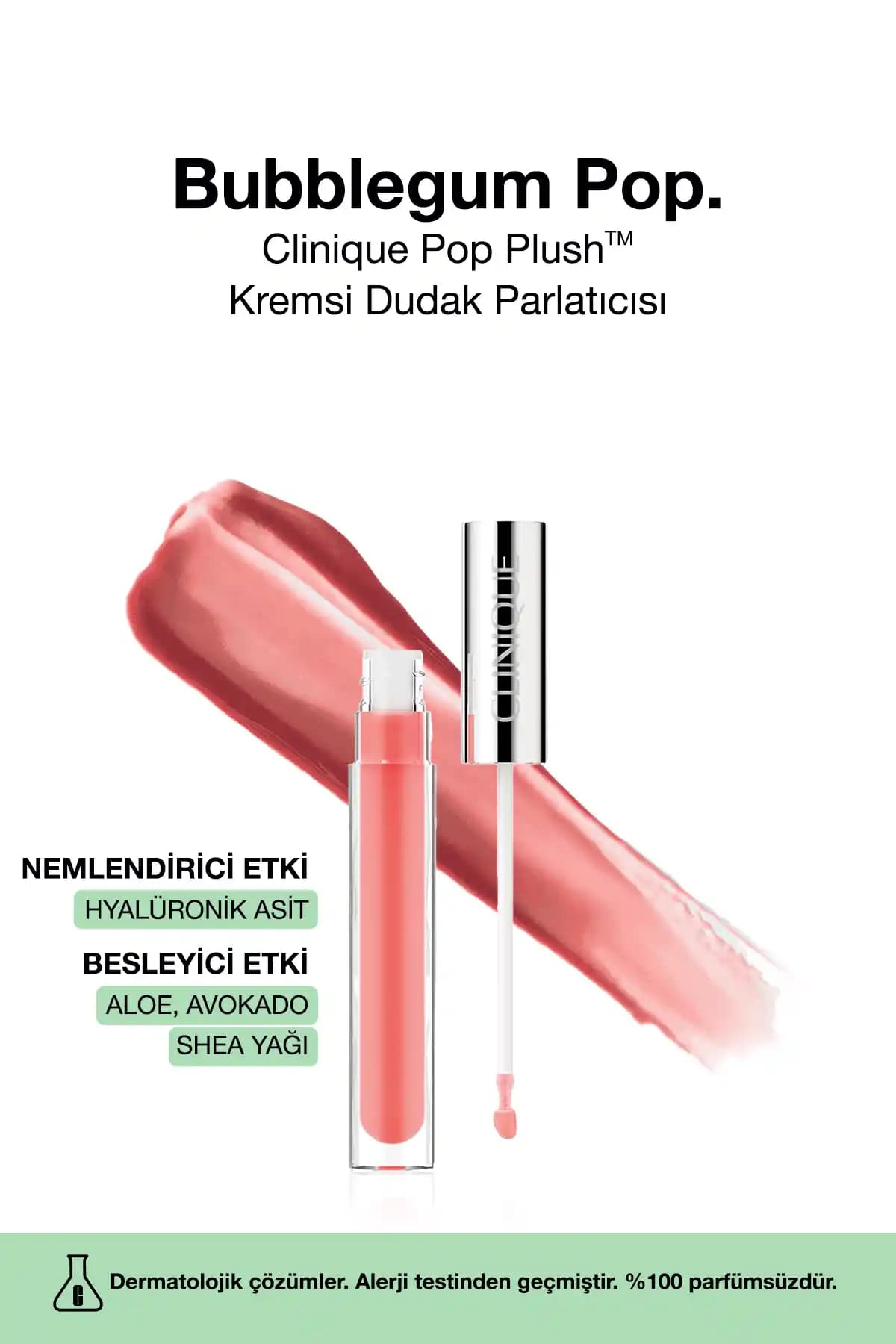 Clinique Pop Plush Dudak Parlatıcısı Renkli ve Parlak Dudaklar İçin Mükemmel Seçenek
