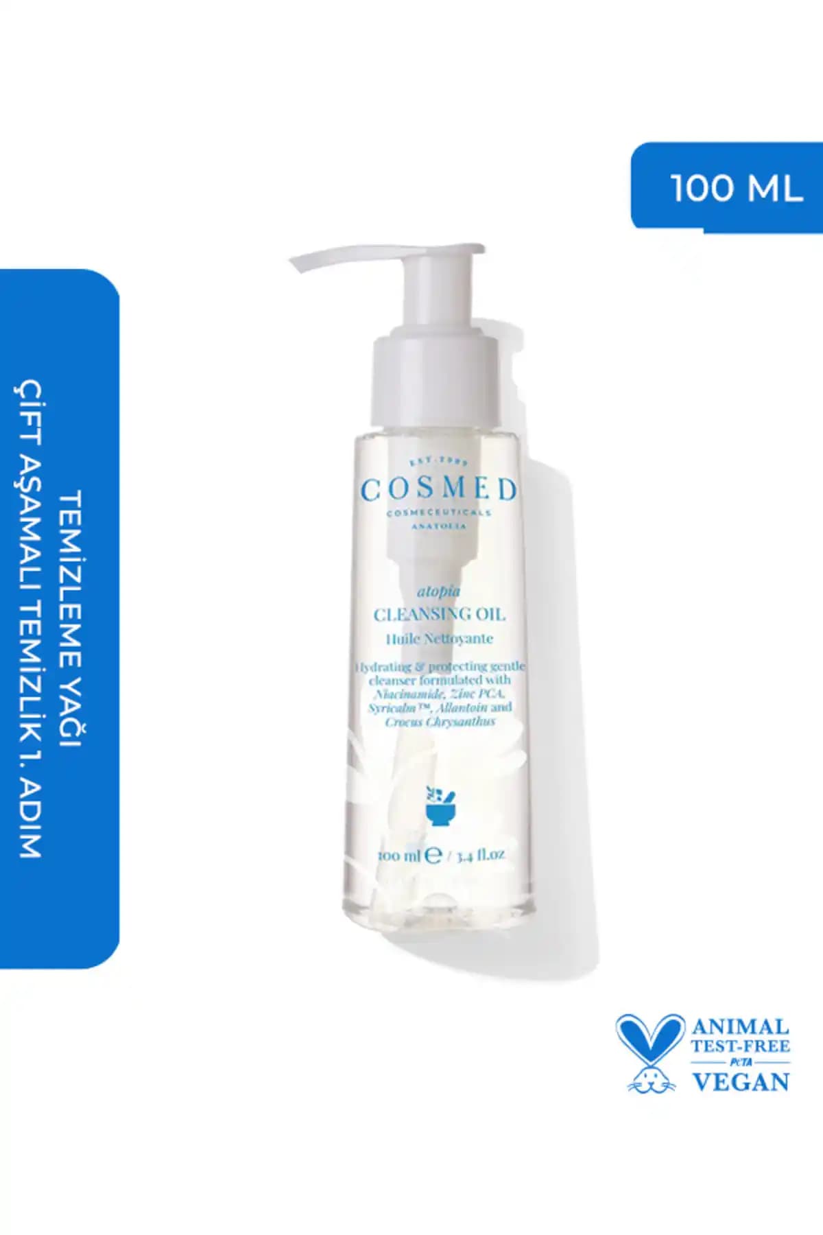 COSMED Atopia Cleansing Oil: Kuru ve Hassas Ciltler İçin Etkili Temizleme Yağı