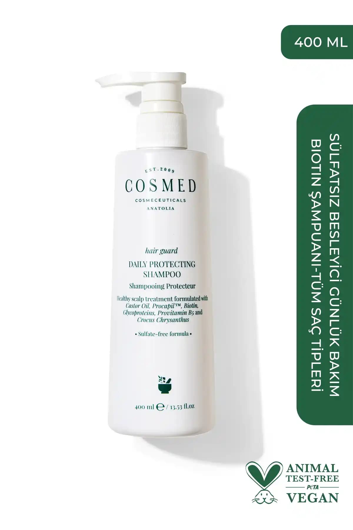 COSMED Hair Guard Günlük Koruyucu Şampuan Saç Temizliği ve Sağlığı İçin Uygun Çözüm