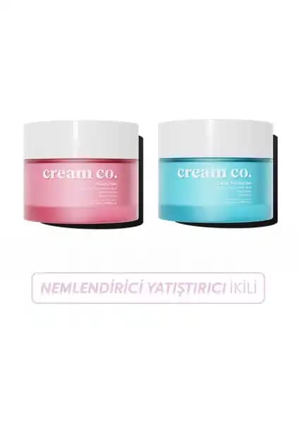 Cream Co. Ay<dı>nlatıcı ve Yatıştırıcı Su Bazlı Nemlendirici Yüz Kremi İkili Seti İncelemesi