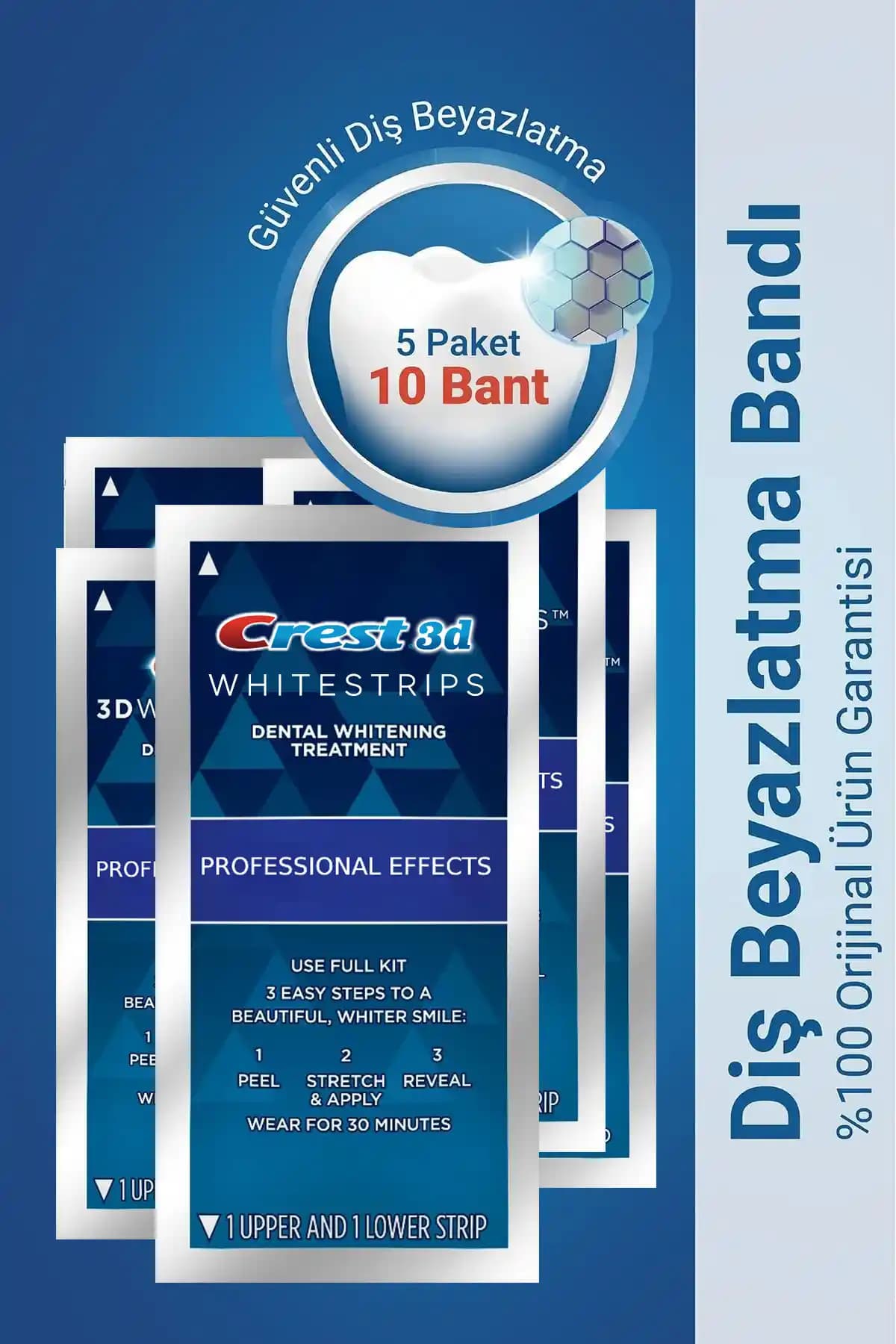 CREST 3D Whitestrips Professional Effects ile Güvenilir ve Hızlı Diş Beyazlatma Çözümü