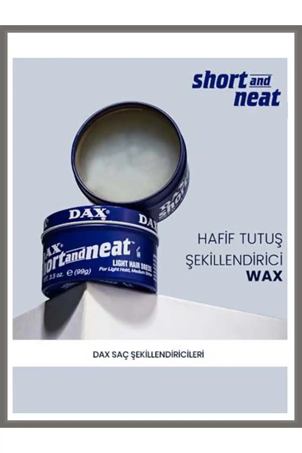 Dax Short And Neat 99 Gr Düz Saçlar İçin Hafif ve Doğal Şekillendirici Wax