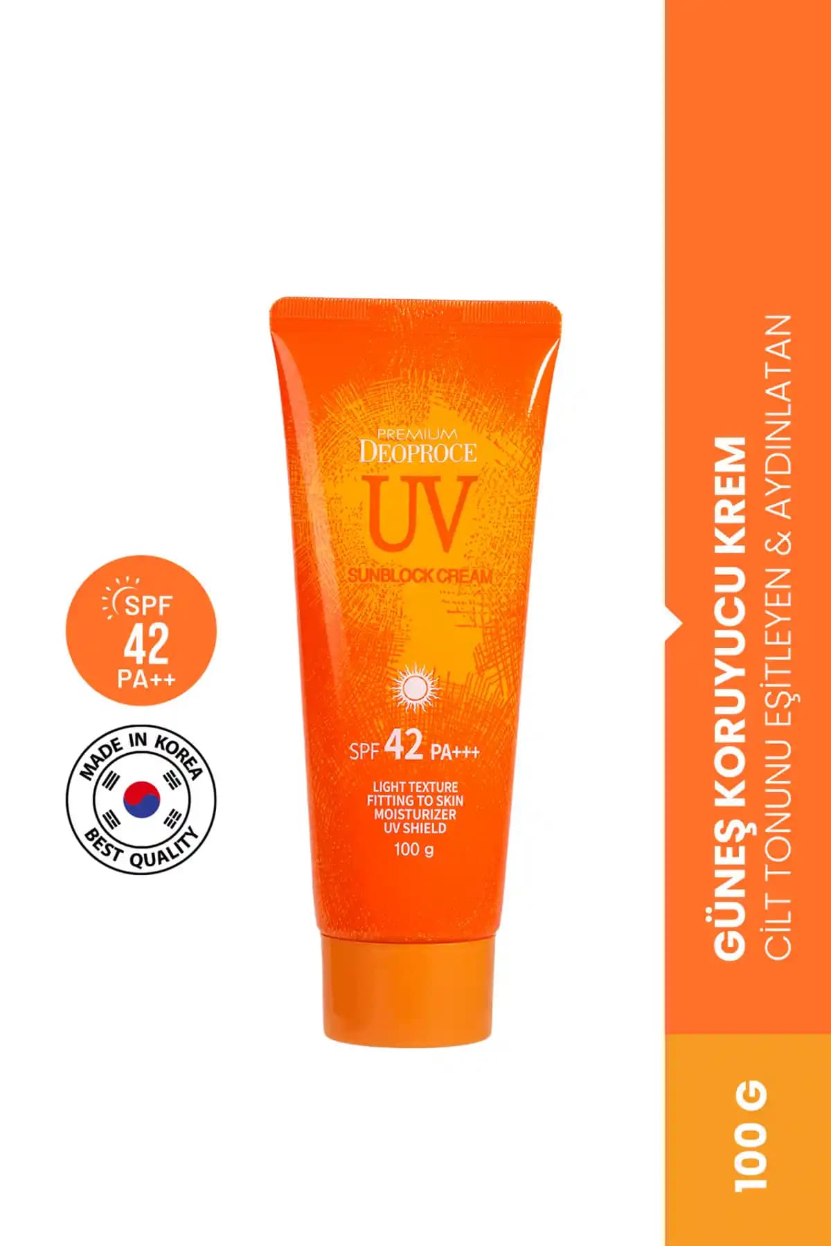 Deoproce Yüksek Koruma Faktörlü Güneş Kremi Cilt Tonunu Eşitleyen ve Aydınlatan Günlük Kullanım Ürünü