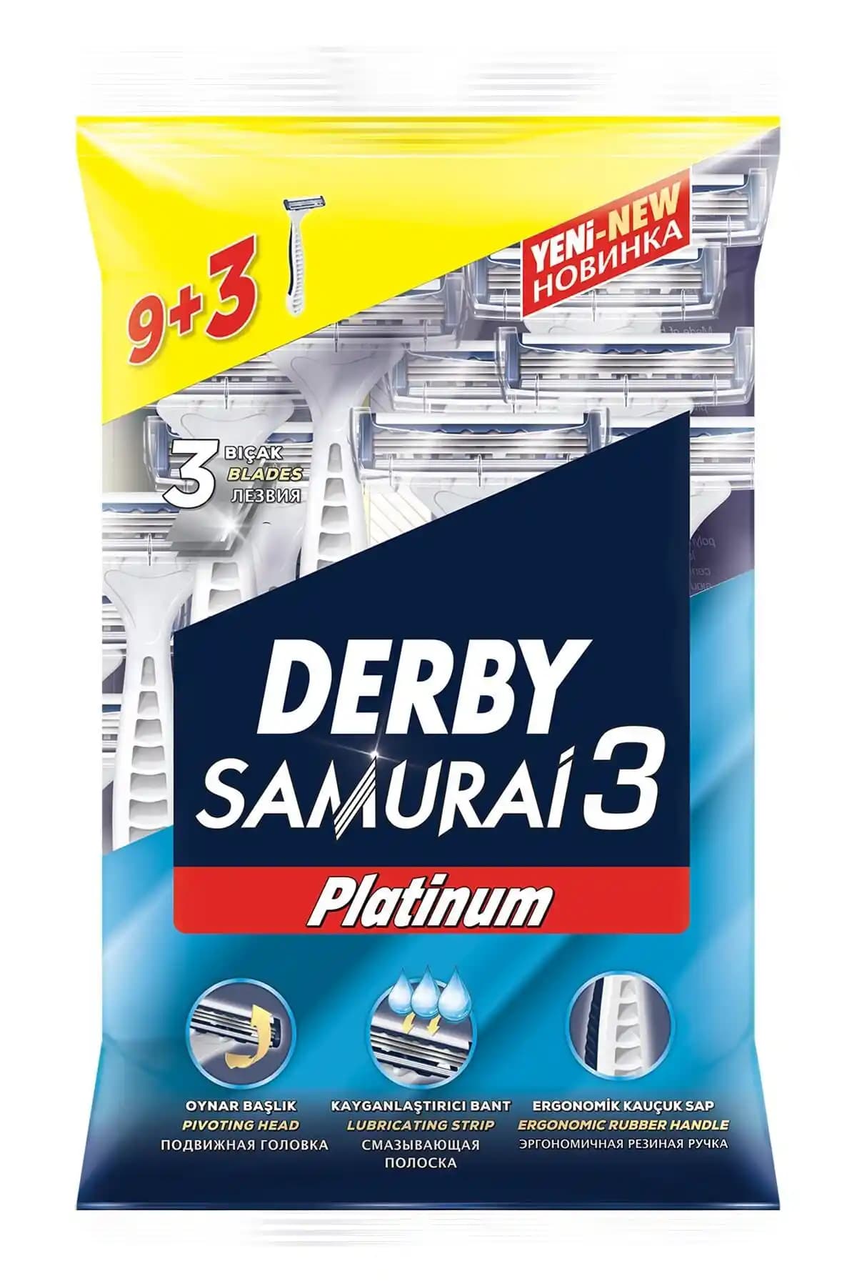 Derby Samurai 3 Platinum Kullan-at Tıraş Bıçağı: Dayanıklı ve Etkili Performans