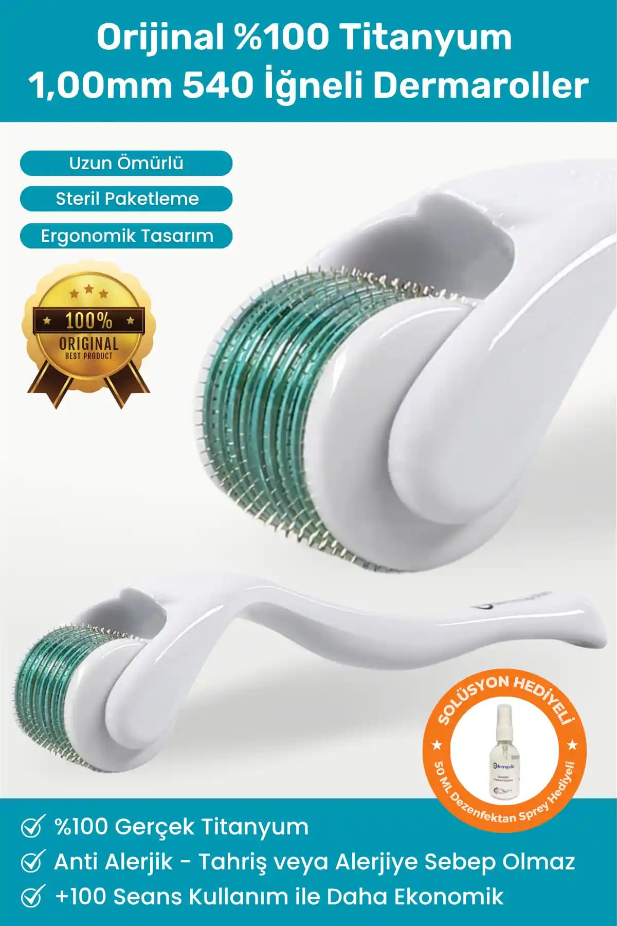 Dermapolin %100 Titanyum Micro Dermaroller ile Cilt Yenileme ve Bakım Çözümleri