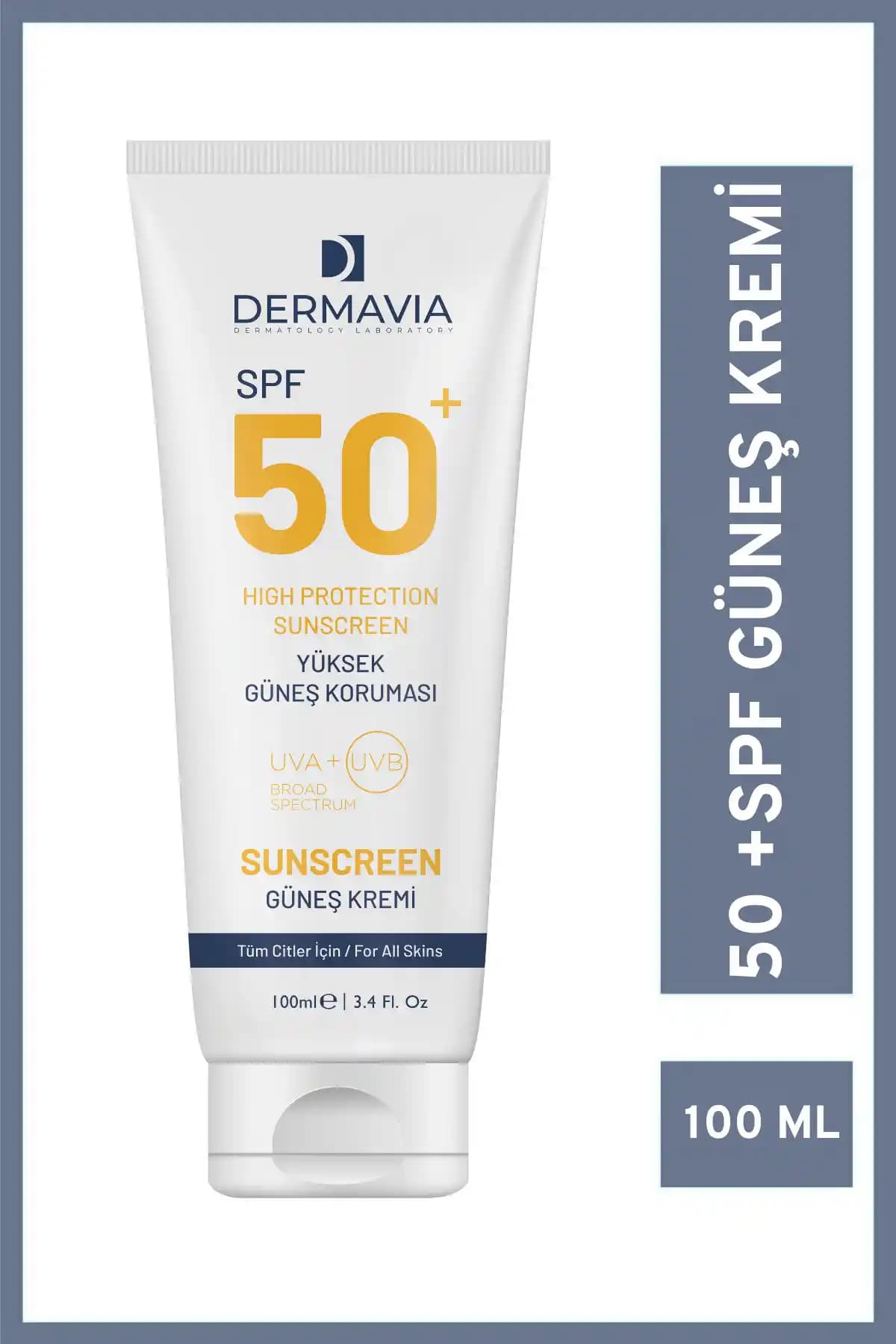 Dermavia SPF 50+ Su Bazlı Güneş Koruyucu Kremi: Yüksek Koruma ve Hafif Formül Özellikleri