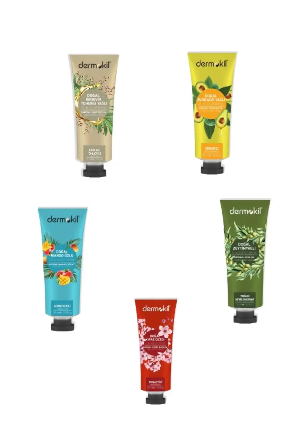 Dermokil 5'li Nemlendirici ve Bakım Seti: Pratik ve Etkili Cilt Bakımı Çözümü