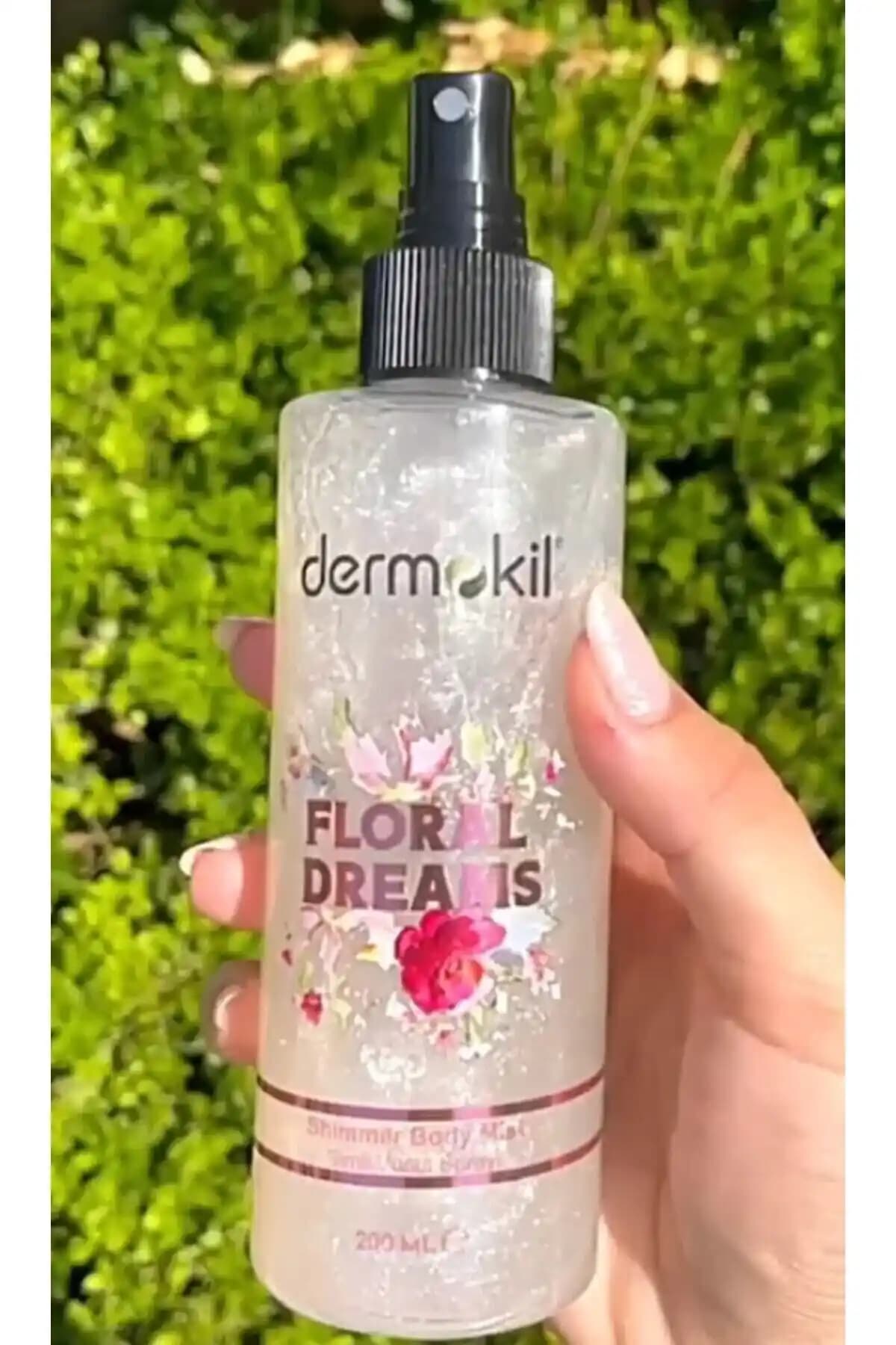 Dermokil Floral Dreams Simli Vücut Spreyi: Parıltılı ve Ferahlatıcı Günlük Kullanım Ürünü