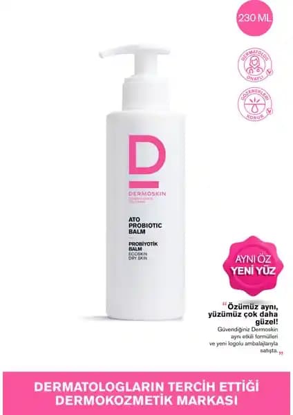 Dermoskin Ato Probiyotik Balm: Kuru ve Hassas Ciltler İçin Güçlendirici Nemlendirici
