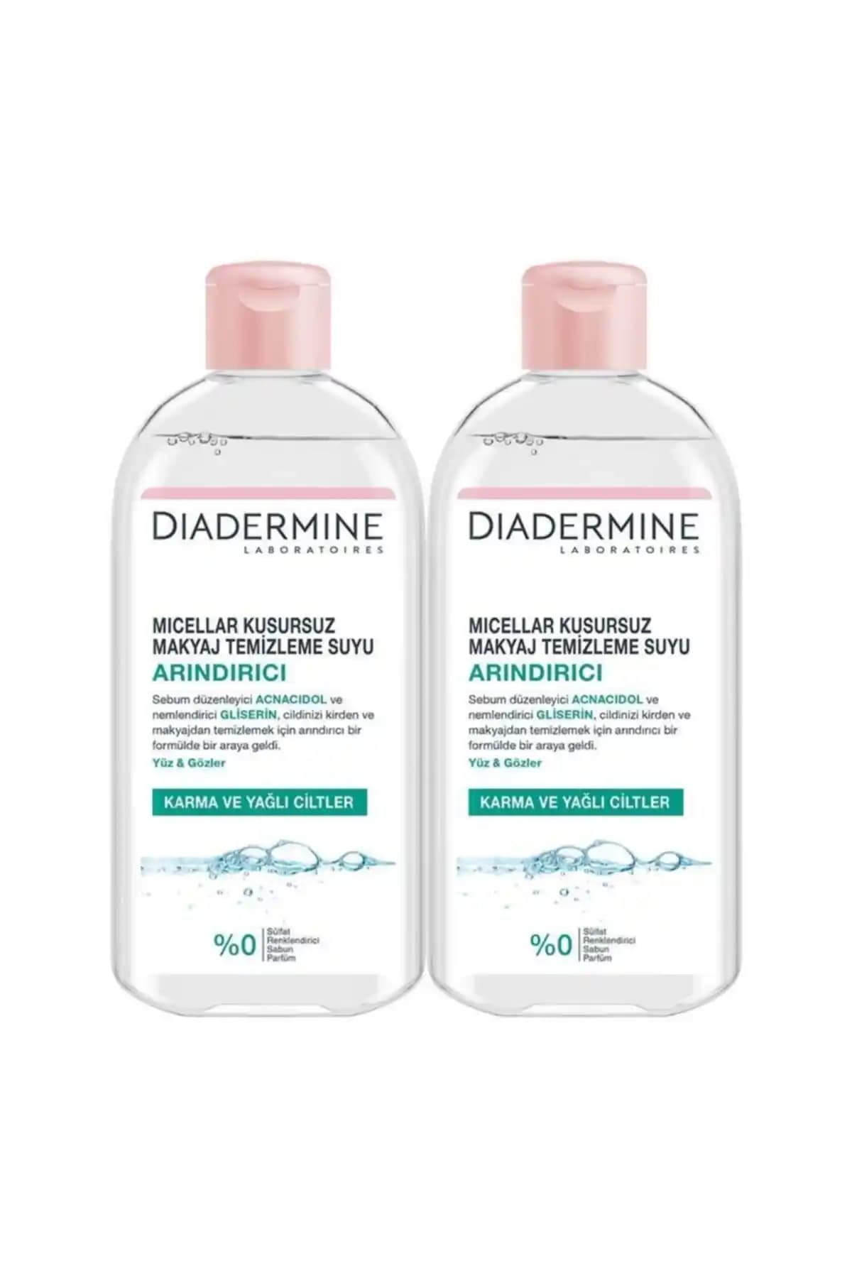 Diadermine Arındırıcı Micellar Makyaj Temizleme Suyu Cilt Tiplerine Uygun ve Vegan Formülüyle