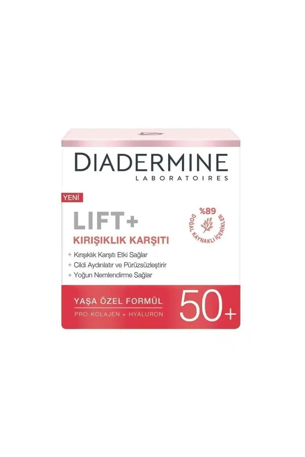 Diadermine Lift+ Kırışıklık Karşıtı 50+ Yaşa Özel Krem ile genç ve sağlıklı cilt bakımı
