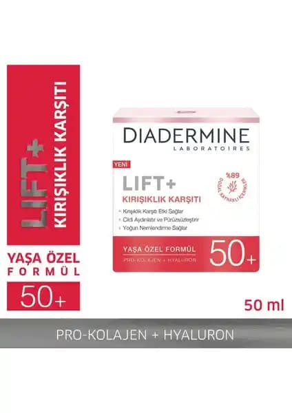 Diadermine Lift+ Kırışıklık Karşıtı Gündüz Kremi: Doğal ve Etkili Cilt Bakım Ürünü