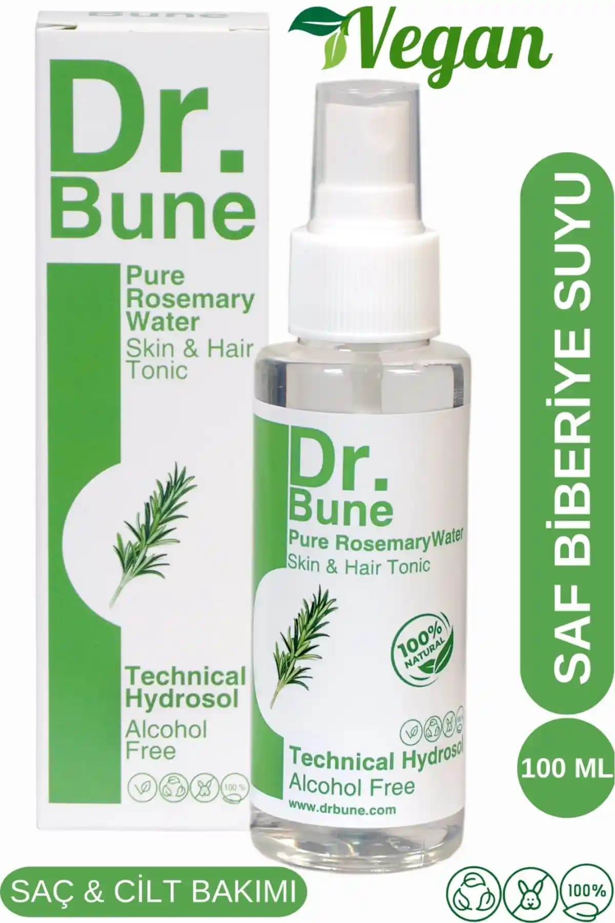 Dr. Bune Biberiye Suyu: Doğal ve Güçlü Saç ve Cilt Bakımı İçin Etkili Tonik