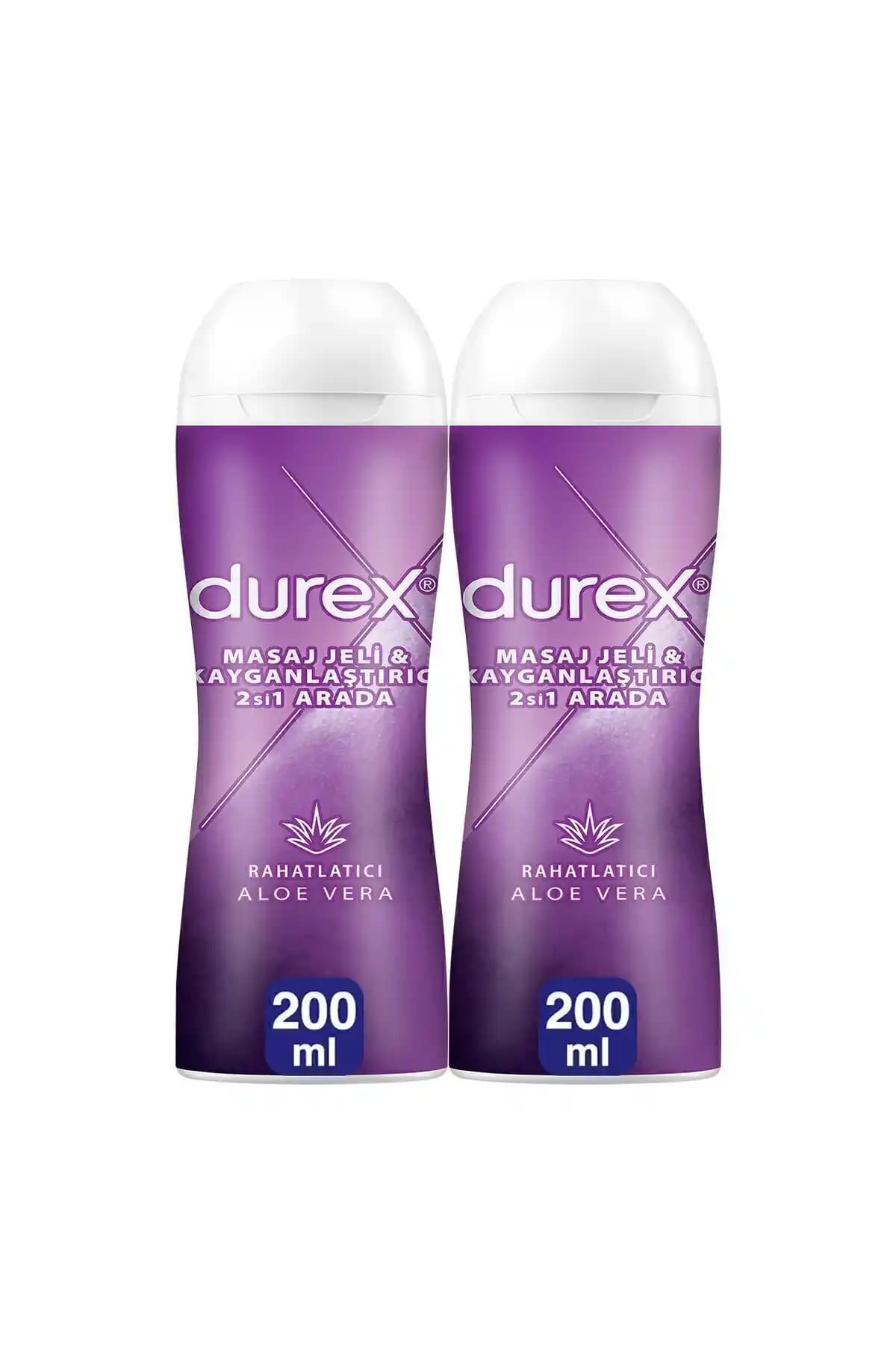 Durex Aloe Vera 2si 1 Arada Kayganlaştırıcı ve Masaj Jeli: Doğal ve Uzun Süreli Konfor Sağlayan Ürün