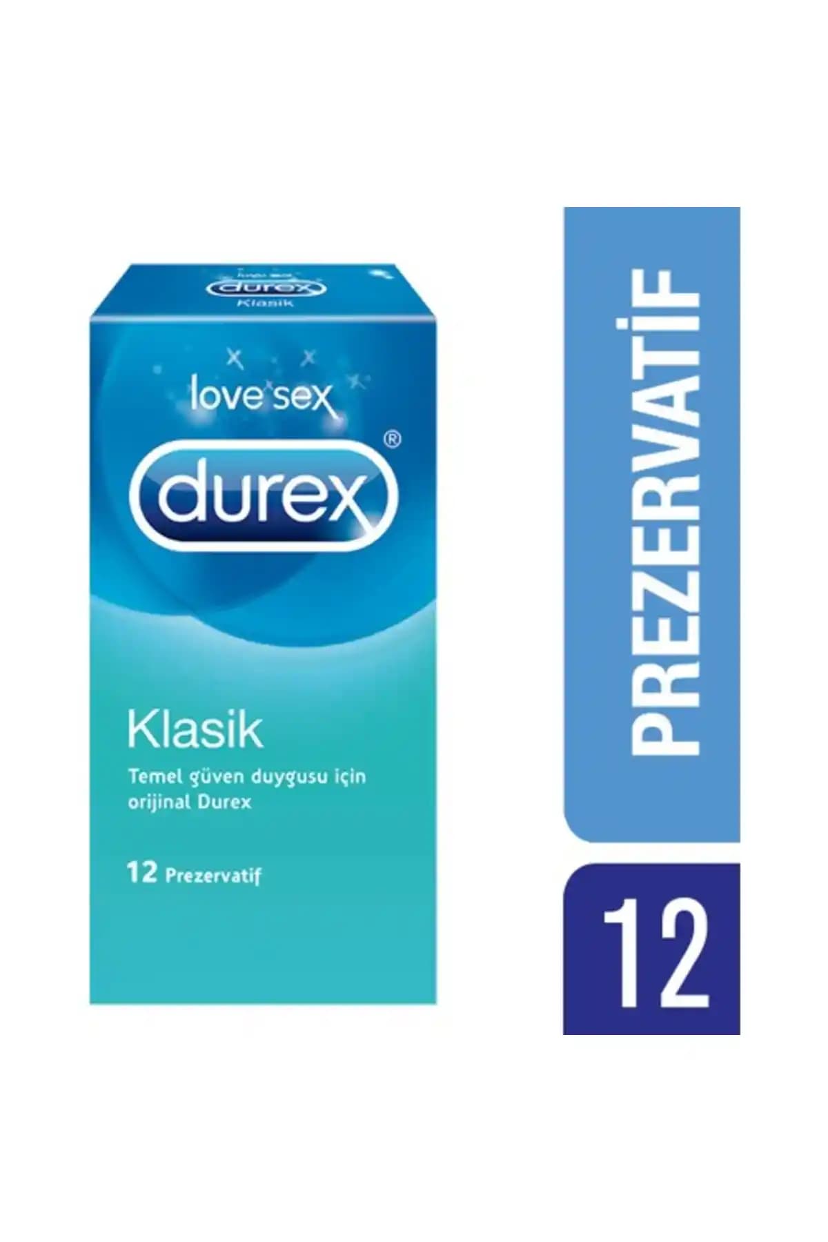Durex Klasik Prezervatif 12'li Güvenilir ve Konforlu Kullanım İçin Uygun Seçenek