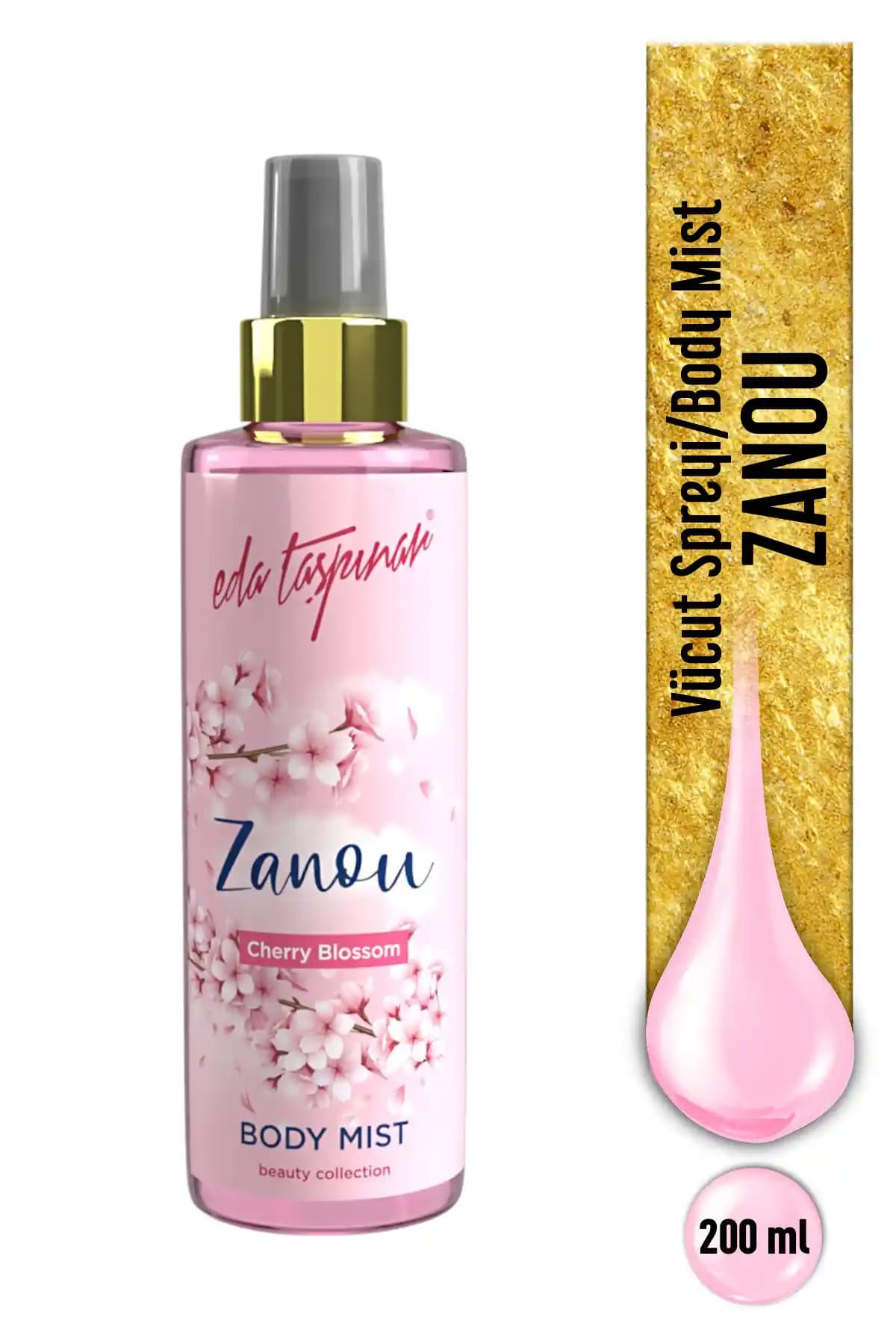 Eda Taşpınar Zanou Cherry Blossom Body Mist: Çiçeksi Ferahlık ve Günlük Tazelik İçin Uygun
