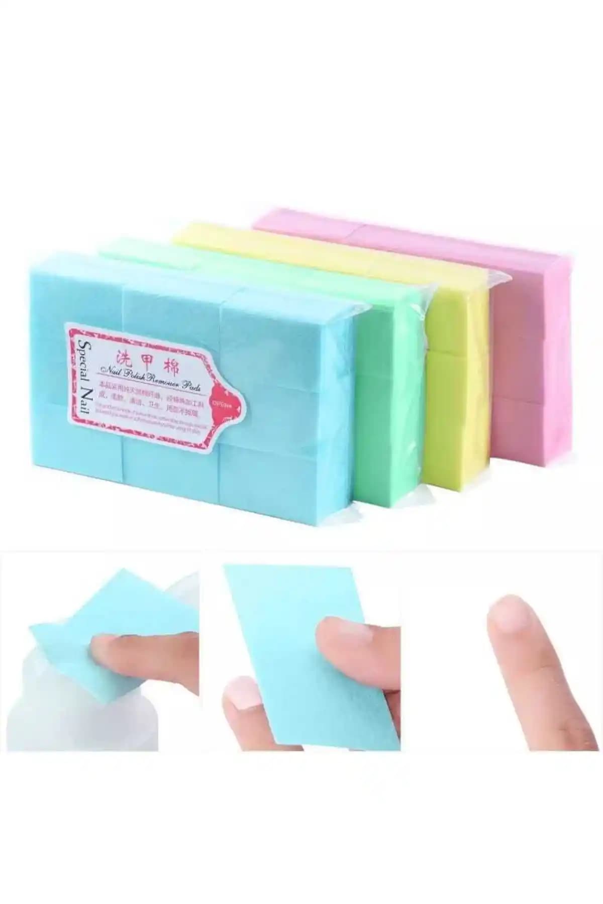 ELLEA NAIL Tüysüz Pedler 1000'li Paket Profesyonel Kalıcı Oje ve Protez Tırnak Uygulamaları