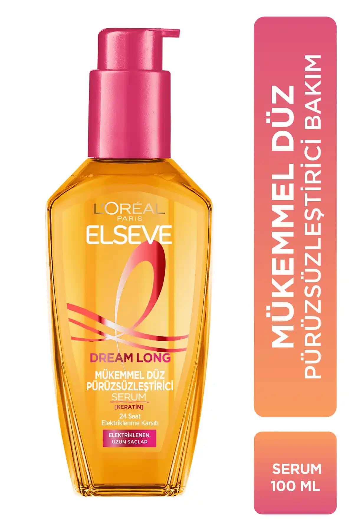 Elseve Dream Long Mükemmel Düz Pürüzsüzleştirici Serum Saçlara Parlaklık ve Kontrol Sağlar