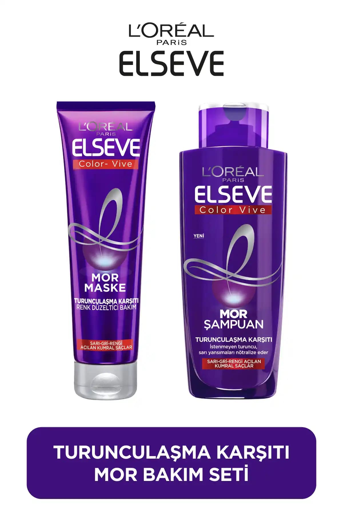 Elseve Mor Saç Bakım Seti ile Renk Koruma ve Turunculaşma Önleme Çözümü