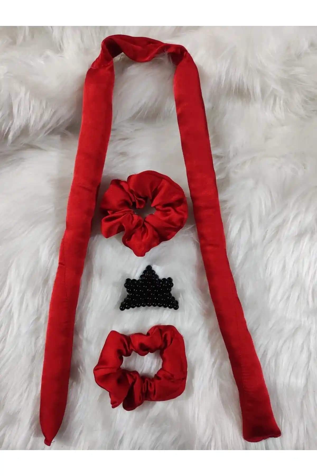 Elvin Aksesuar Kırmızı Renk Isısız Saç Şekillendirici Saç Sosisi Özellikleri ve Kullanım İpuçları