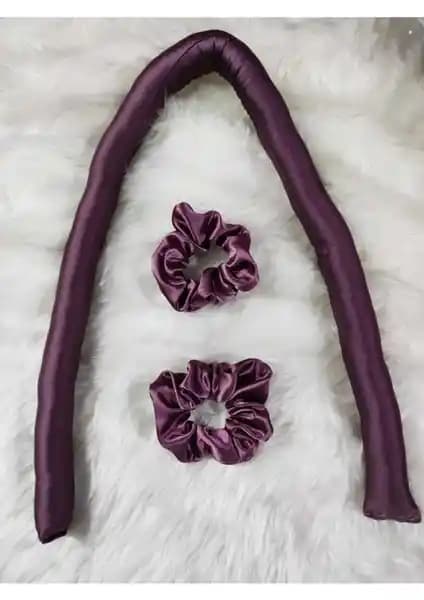 Elvinege Saten Isısız Saç Şekillendirici Seti ile Doğal Bukleler ve Saç Sağlığı Koruma