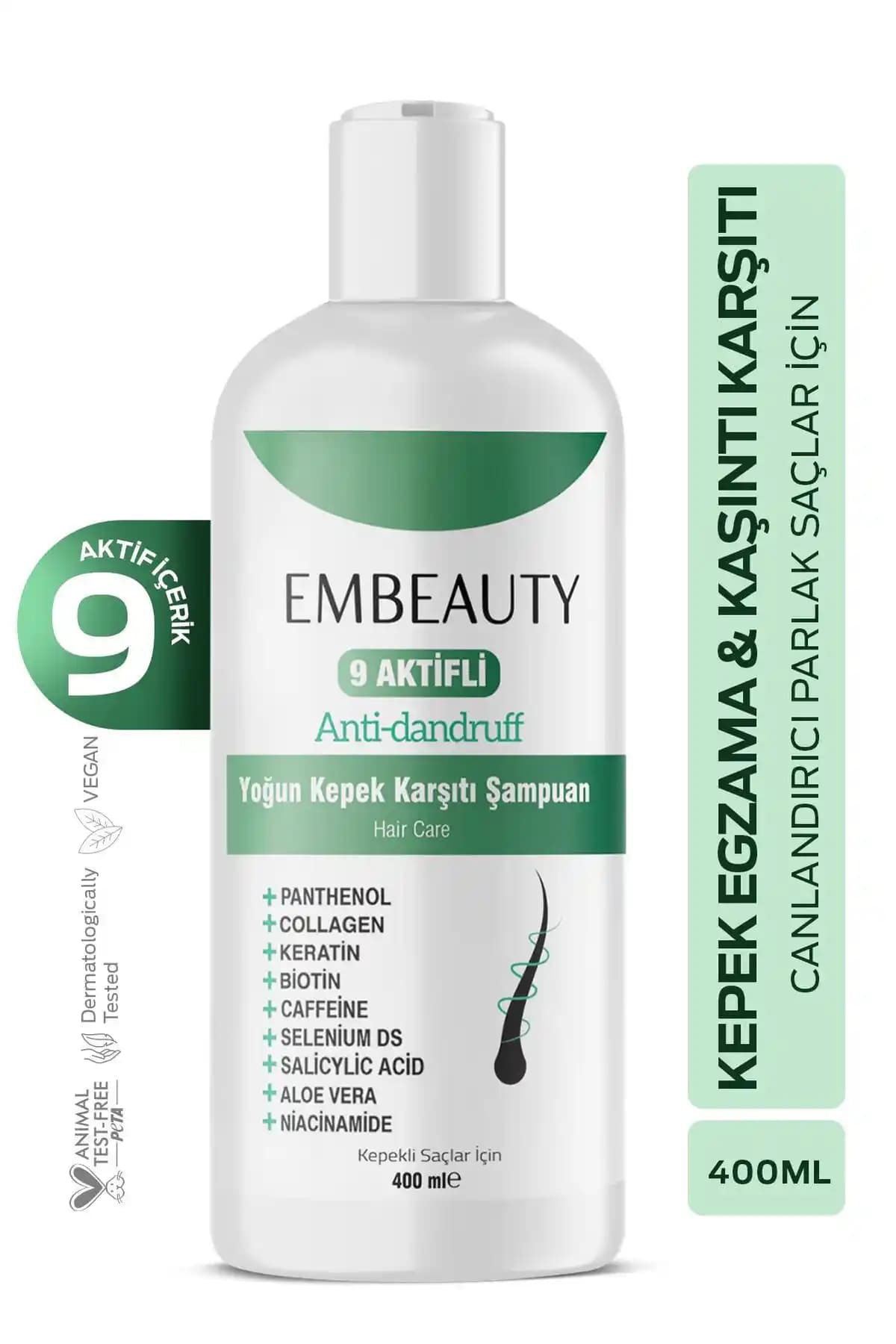 Embeauty Kepek Kaşıntı ve Egzama Karşıtı Şampuan: Saç Derisini Yatıştırıcı ve Güçlendirici Ürün
