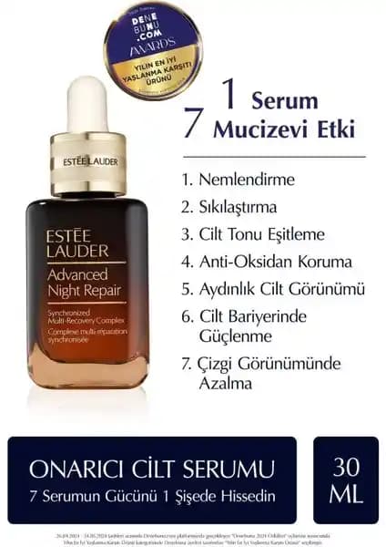 Estée Lauder Yaşlanma Karşıtı Cilt Serumu: Genç ve Sağlıklı Cilt İçin Güçlü Bakım Çözümü