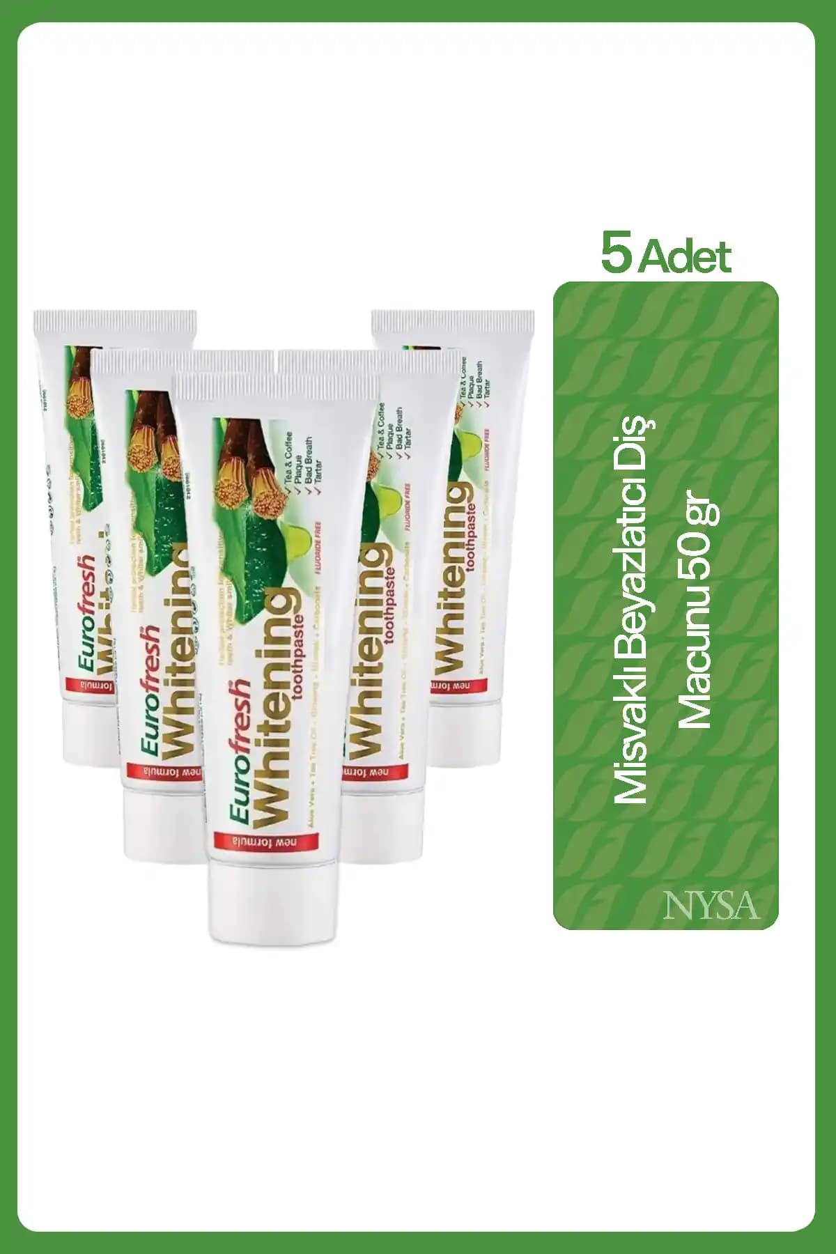 Farmasi Eurofresh Misvaklı Beyazlatıcı Diş Macunu: Doğal ve Güvenli Ağız Bakımı Çözümü