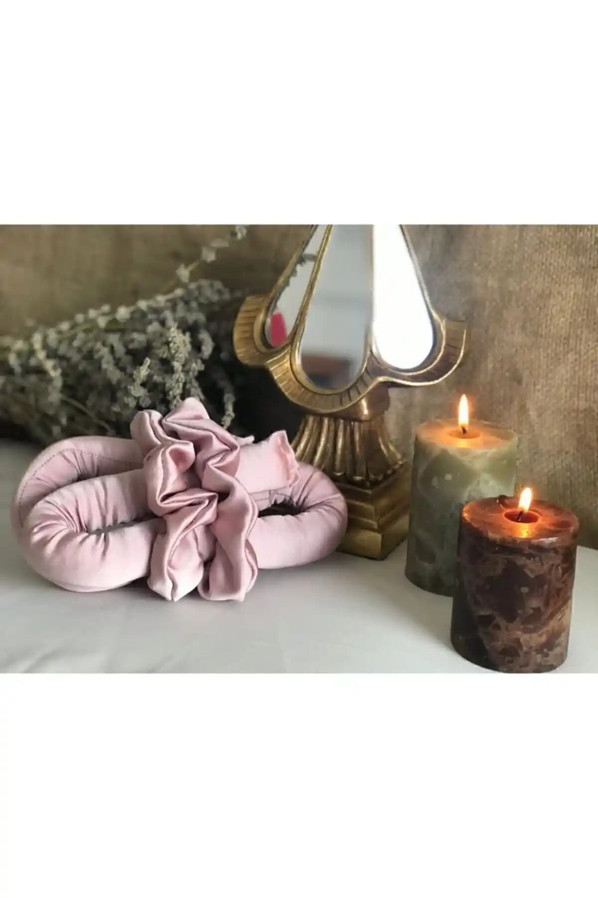 FashionSButik Pudra Pembe Isısız Saç Şekillendirme Seti ile Sağlıklı ve Hacimli Saçlar