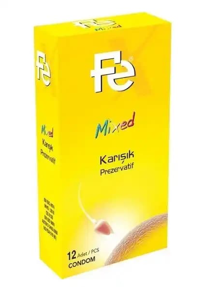 Fe Prezervatif Mixed Karışık 12'li Güvenli ve Konforlu Kullanım İçin Uygun Seçenekler